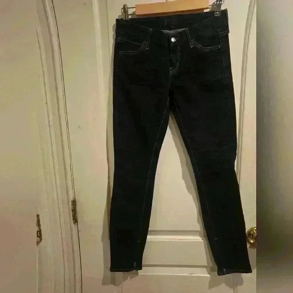 P7004 koraldark denim zip leg jeans size 26 - Picture 2 of 6